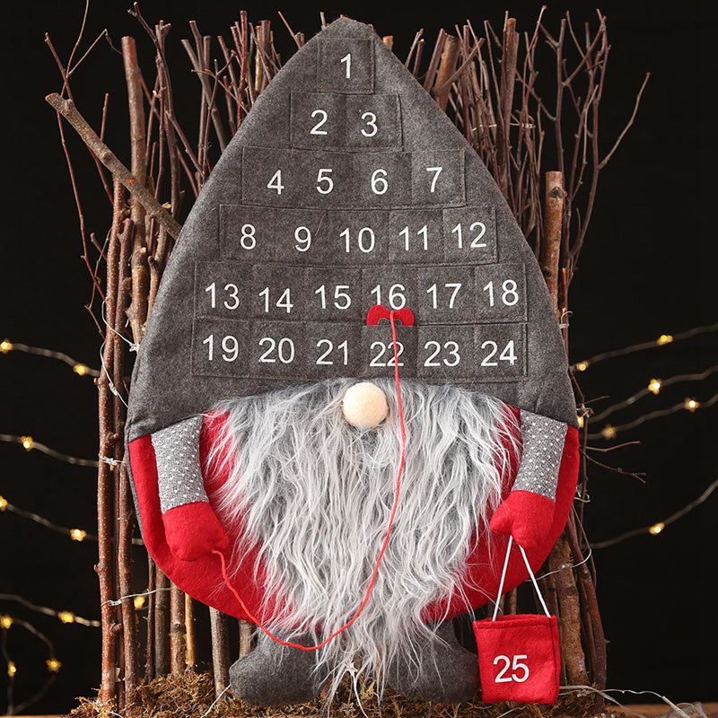 Christmas Advent Calendar Santa Claus Faceless Doll Hanging Christmas Decor 🇨🇳