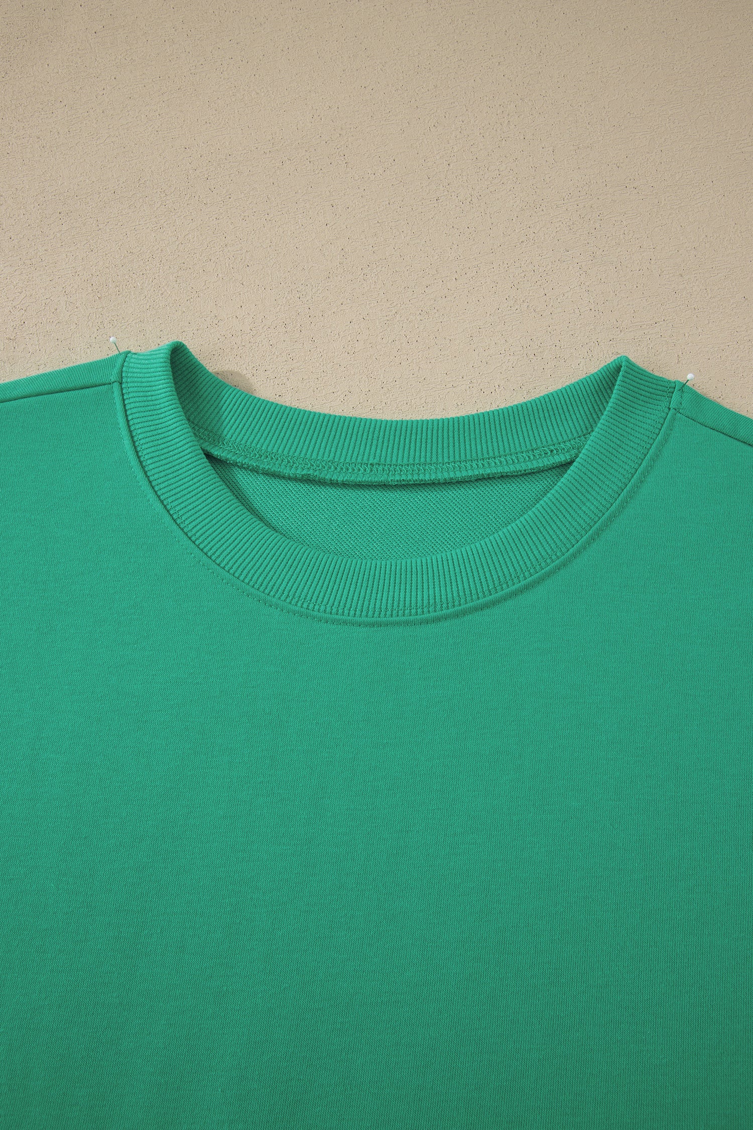 Sea Green Solid Color Loose Tee Drawstring Shorts 2pcs Outfit 🇺🇸