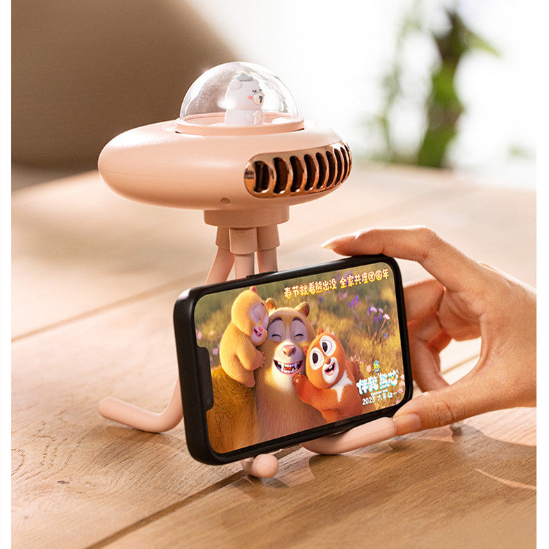 CYKE Space Capsule Stroller Fan Strong Wind Hand-held Electric Fan Usb Outdoor Portable Octopus Fan 🇨🇳