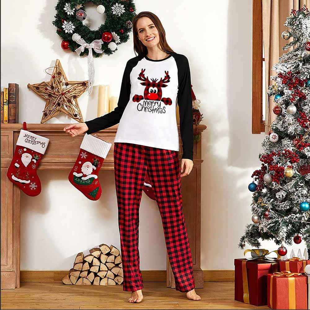 Family Christmas Pyjamas Matching Sets Christmas Sleepwear Parent-Child Pjs Outfit For Christmas Holiday Xmas Party 🇬🇧