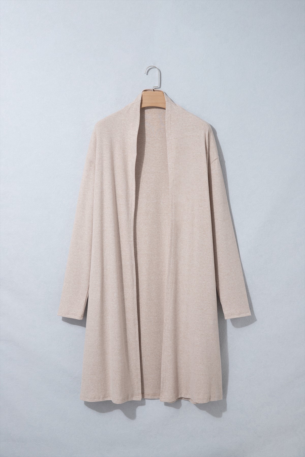 Parchment Solid Color Long Sleeve Casual Tunic Shift Cardigan 🇺🇸