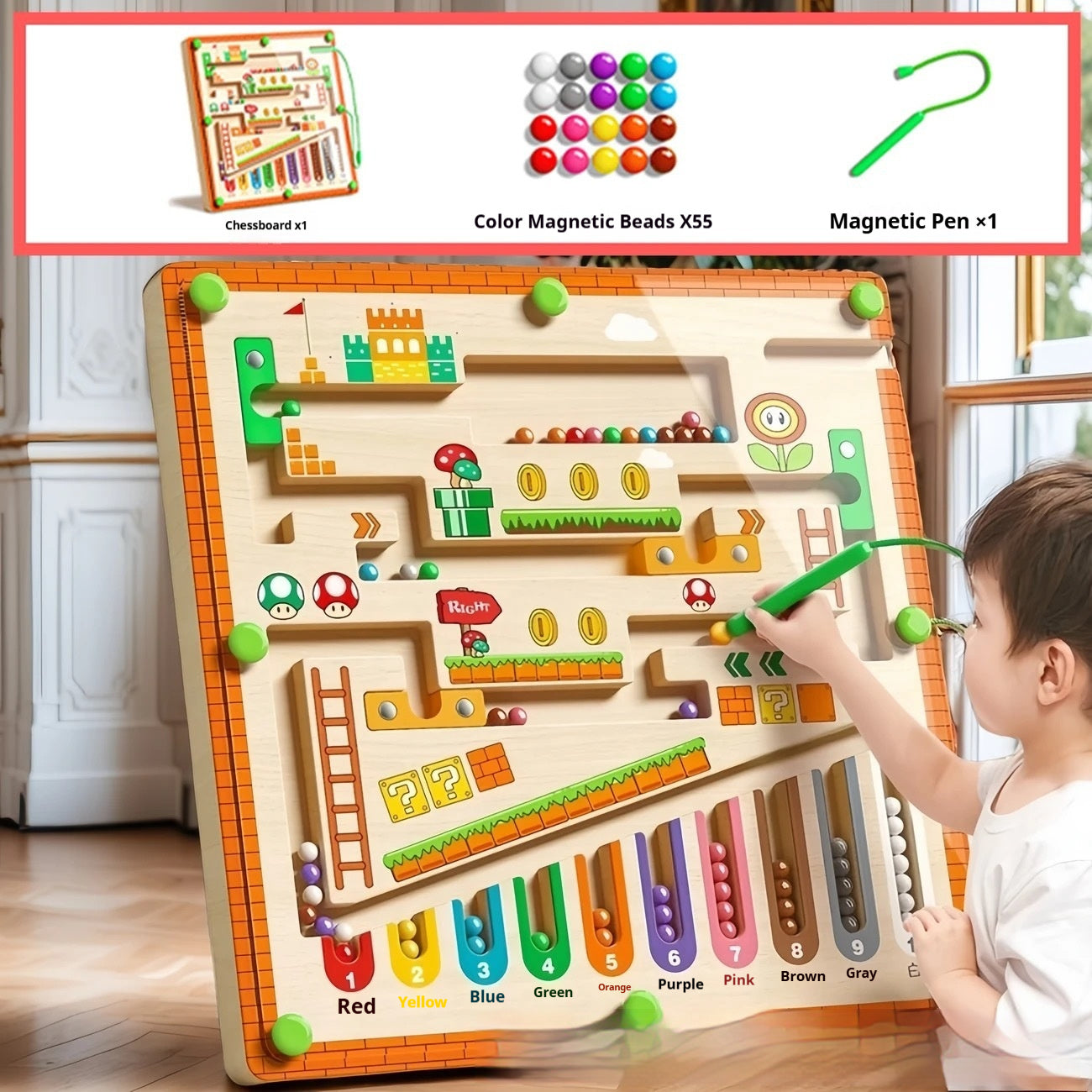 Magnetic Maze Ball Children's Educational Toys Three-dimensional 🇨🇳