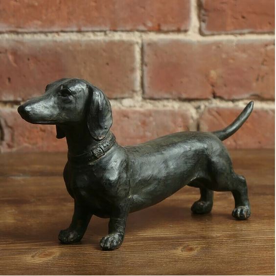 Dachshund Statue Garden Decor-Yard Lawn Resin Dog Sculpture 🇨🇳