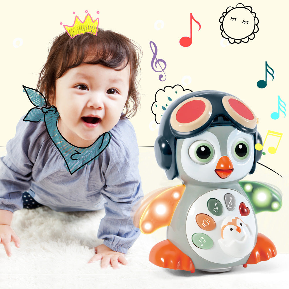 Electric Universal Light Music Swing Dancing Penguin Toys 🇨🇳
