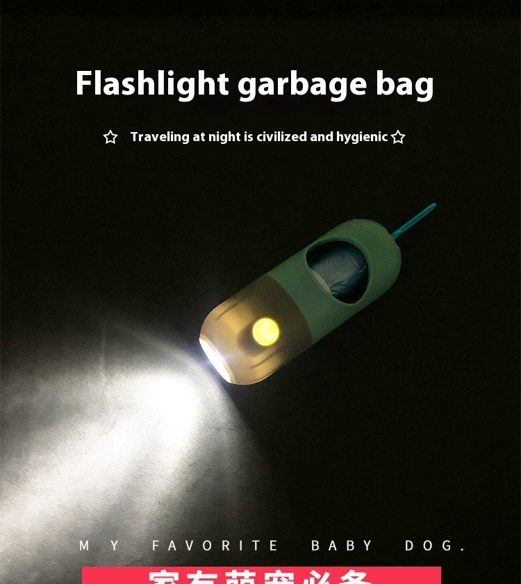 Led Light Pet Waste Bag Dispenser For Dogs Cats Dog Poop Scooper Bags Waste Bags Holder Dispensers Pet Clean Accessories 🇨🇳