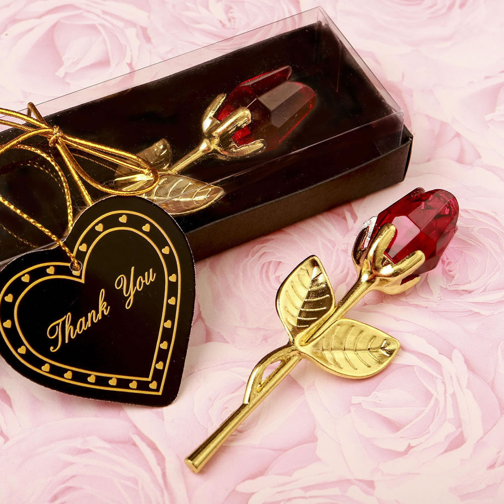 Metal Crystal Rose Decorations 🇨🇳