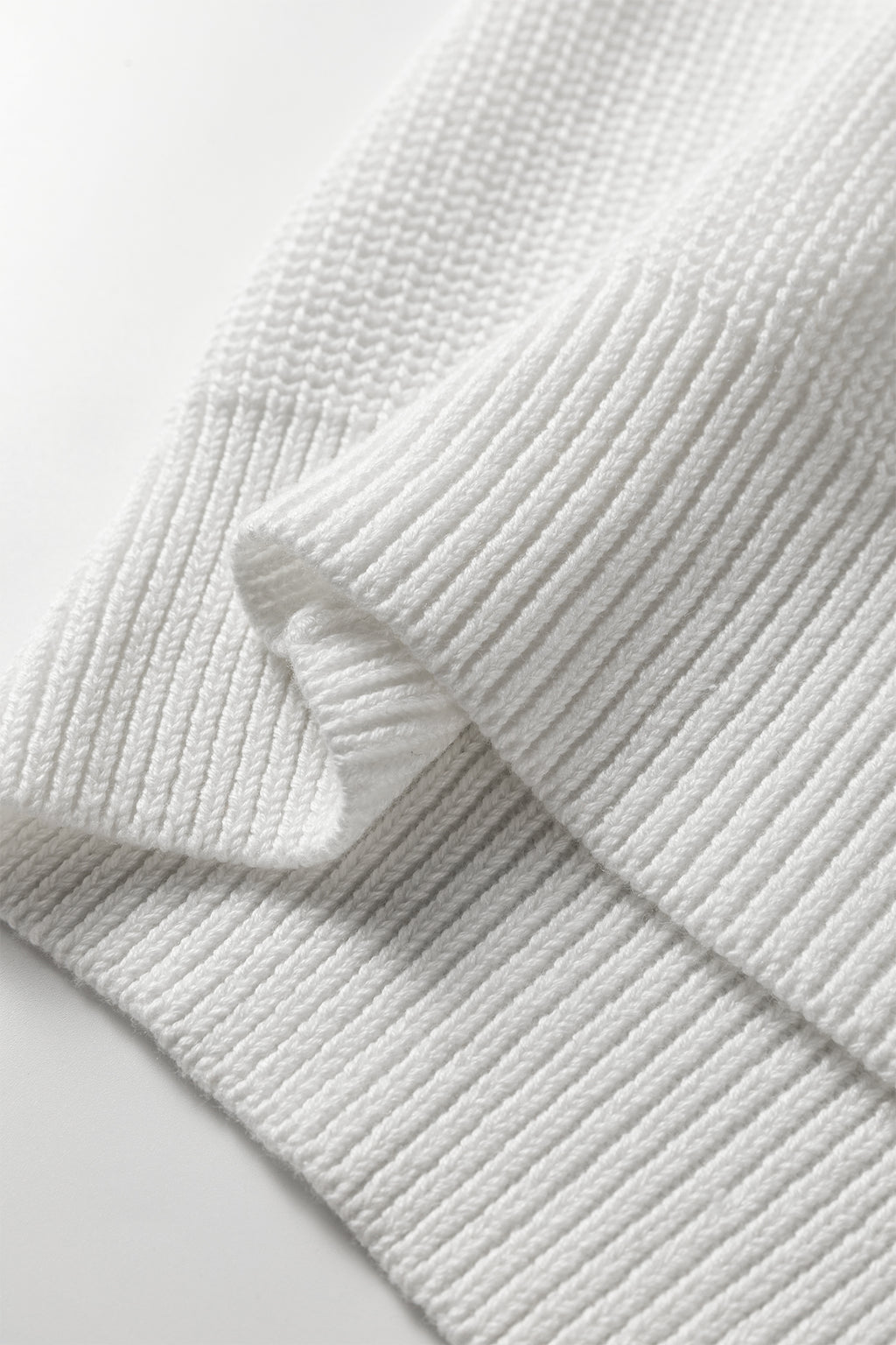 White Asymmetric Neck Drop Shoulder Baggy Slouchy Sweater 🇺🇸