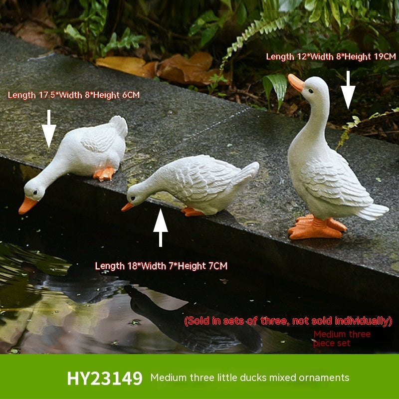 Pool Duck Resin Decorations Outdoor Garden Landscape 🇨🇳