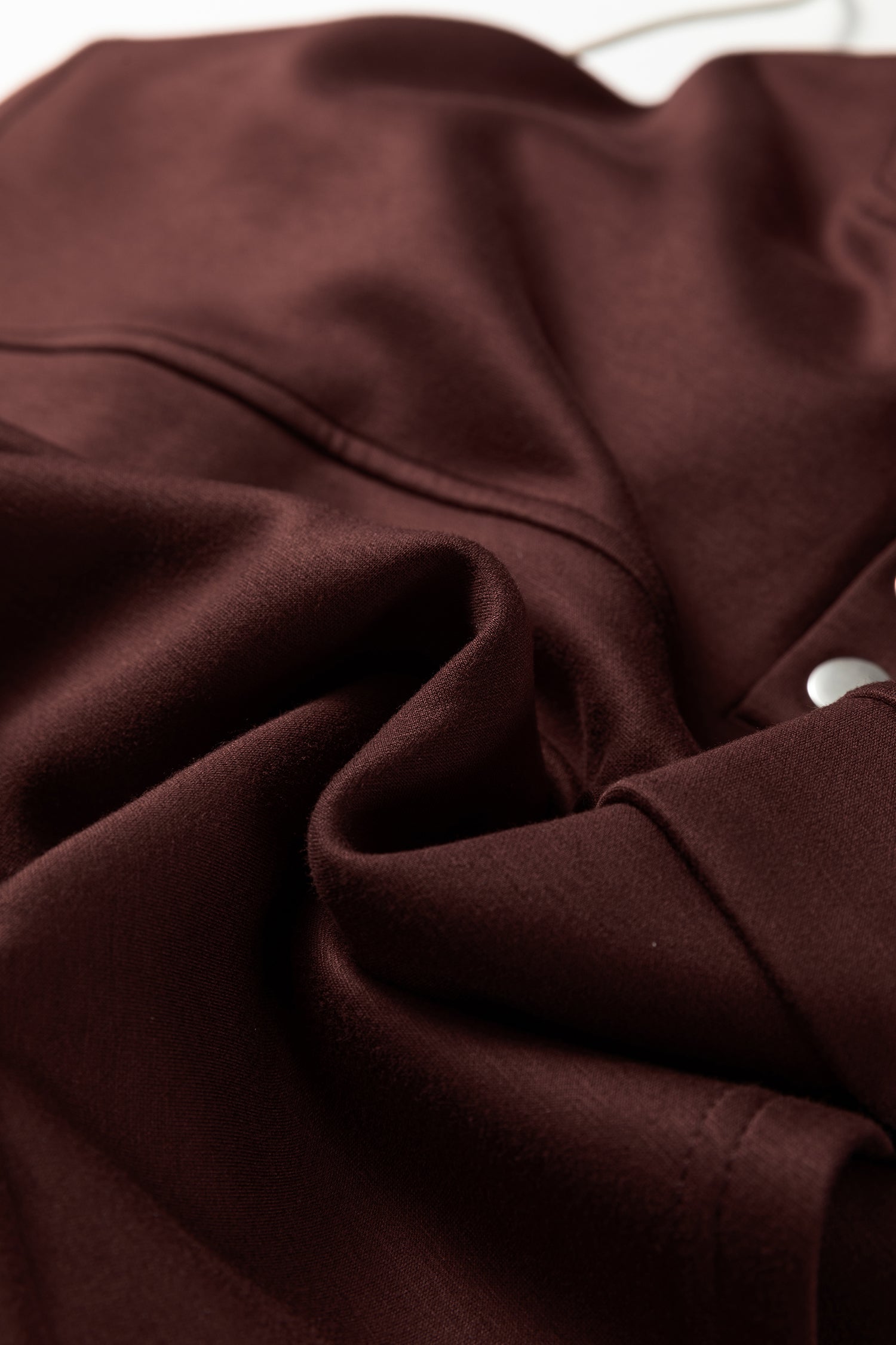 Chicory Coffee Button Drawstring Cropped Hoodie Jogger 2pcs Set 🇺🇸