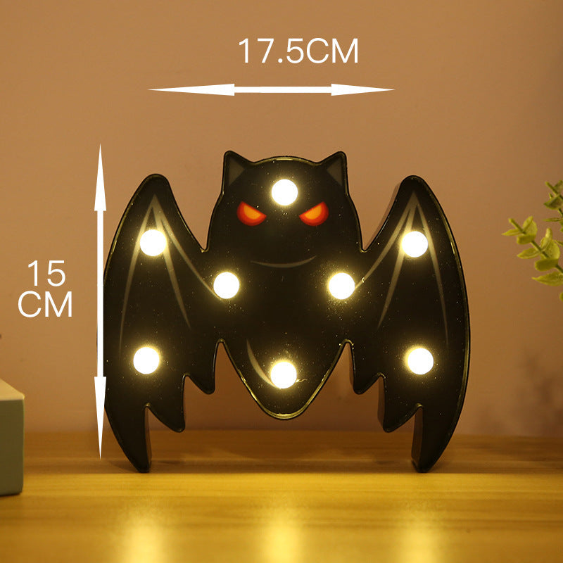 Halloween Lights Decoration LED Light Pumpkin Spider Bat Skull Outdoor Decorative Modeling Room Lights Decor Helloween Party 🇨🇳