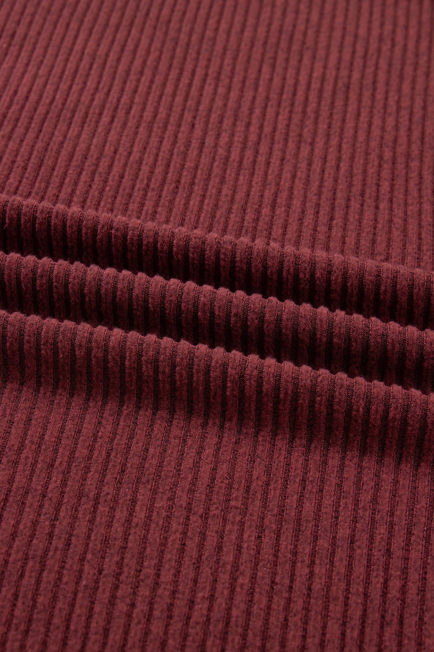 Wild Ginger Plus Size Ribbed Button Decor Long Sleeve Loose Top 🇺🇸