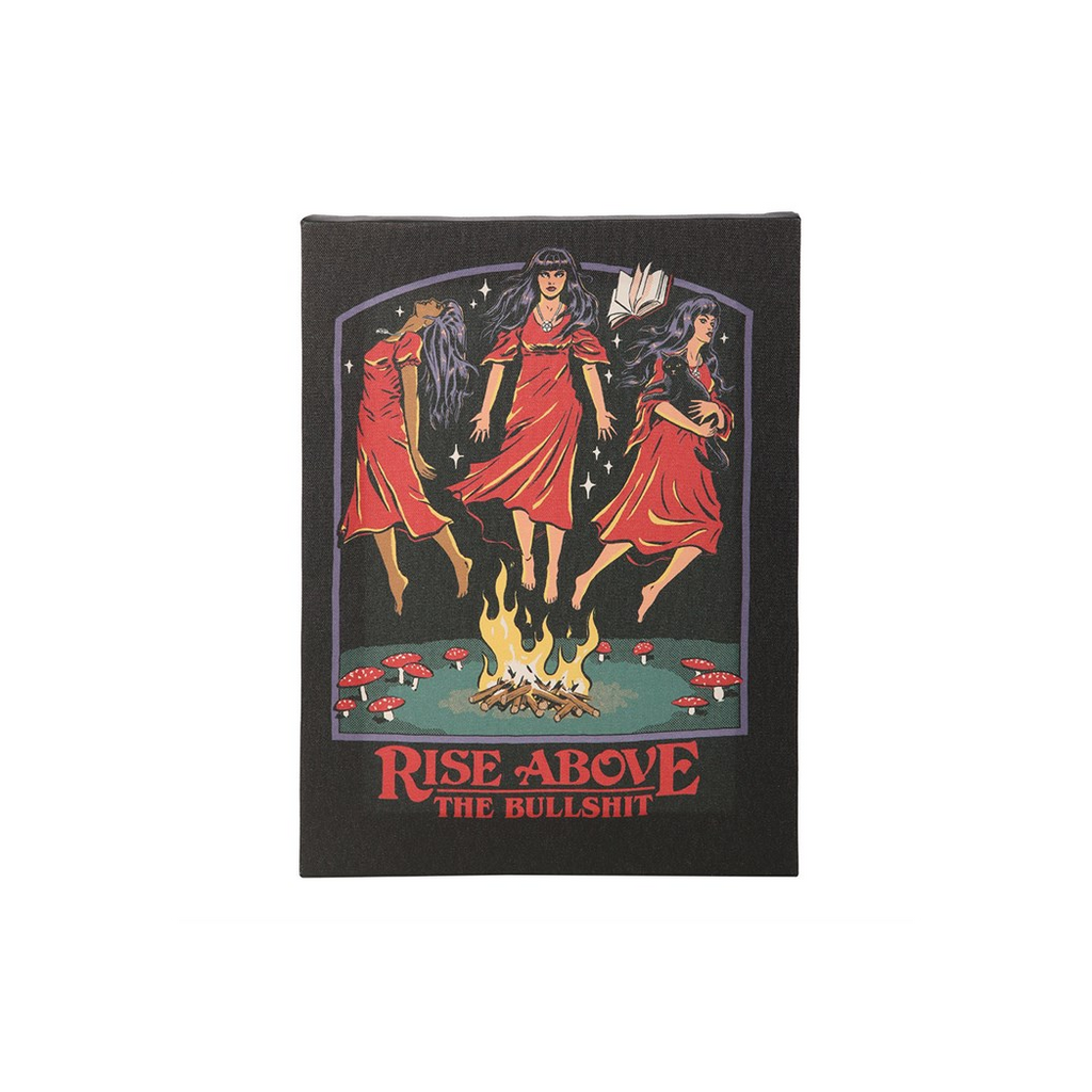 19x25cm Rise Above the Bullshit Canvas Plaque by Steven Rhodes 🇬🇧