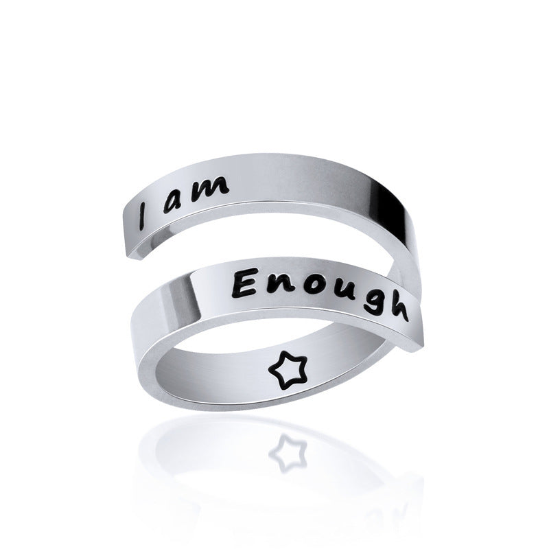 Double opening titanium steel ring 🇨🇳