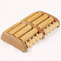 Newly Dual Wooden Foot Massager Roller Relieves Plantar Fasciitis Heel Arch Pain Stress Relief 🇨🇳