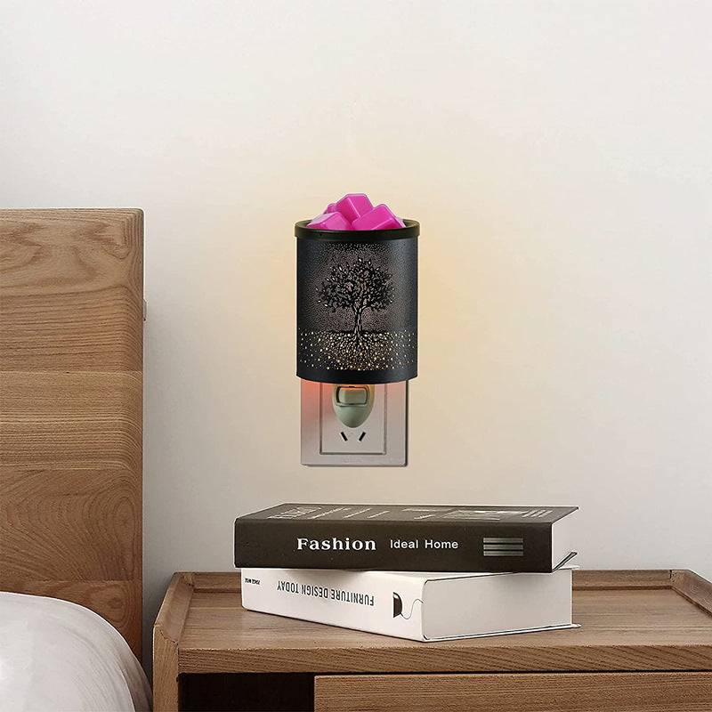Metal Wall-Plug Wax Melt Warmer Electric Wax Burner Melter Fragrance Warmer Night Lamp 🇨🇳