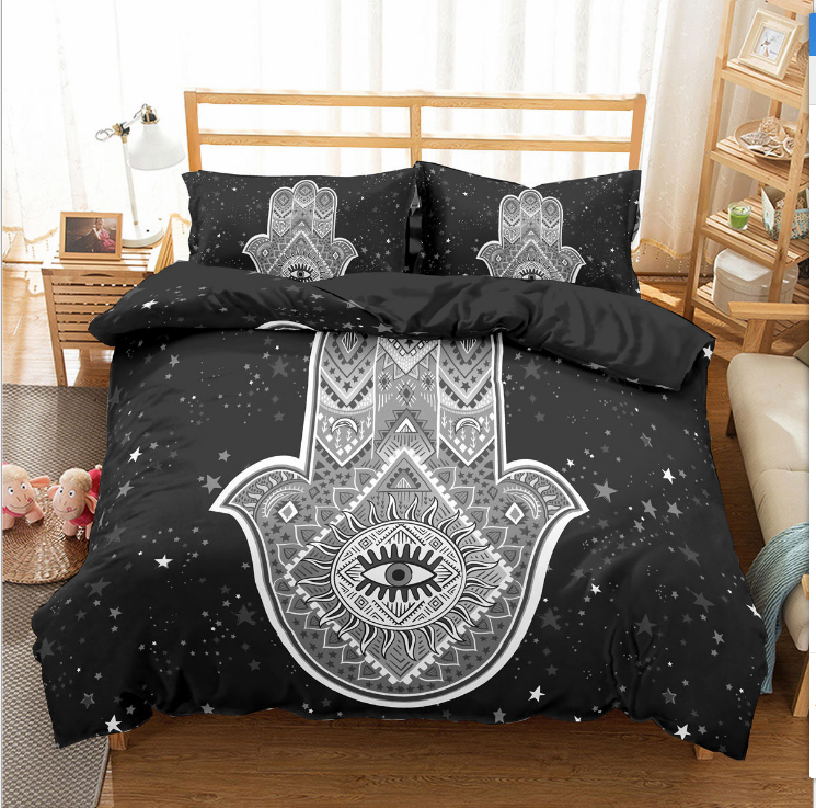 3D palm new digital printing bedding set 🇨🇳