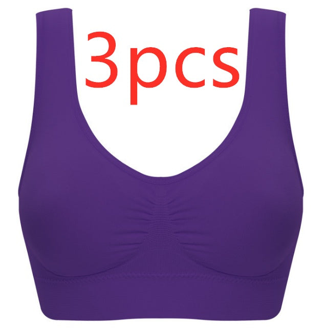 Women Yoga Tank Tops  Sports Bra Workout Fitness Running Crop Top 🇨🇳
