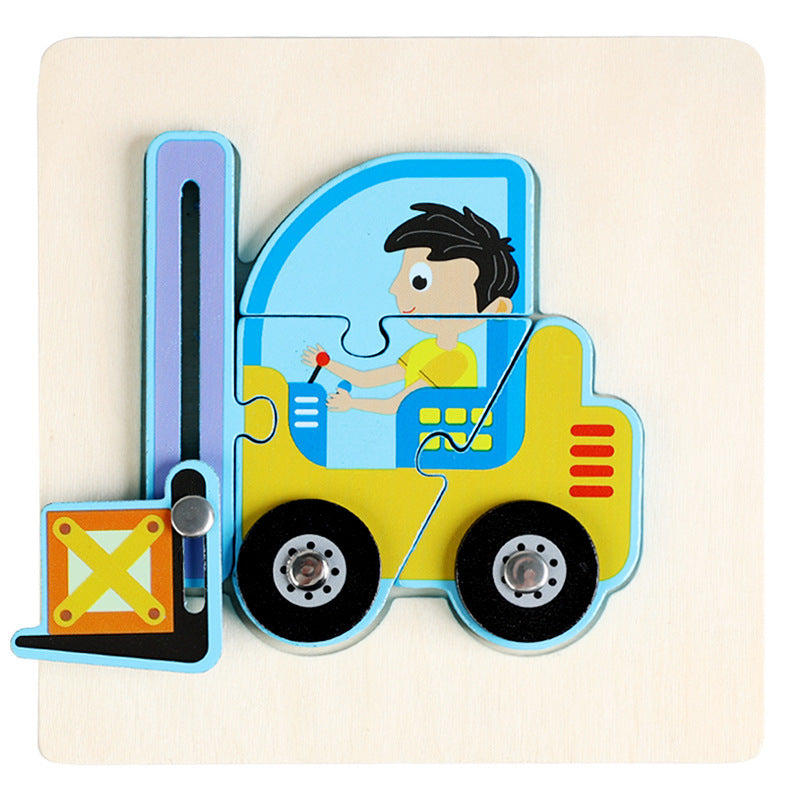 Children Early Childhood Education Develop Wooden Traffic Puzzle Toys 🇨🇳