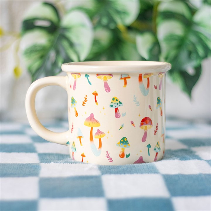 Funky Fungi Mushroom Print Mug 🇬🇧