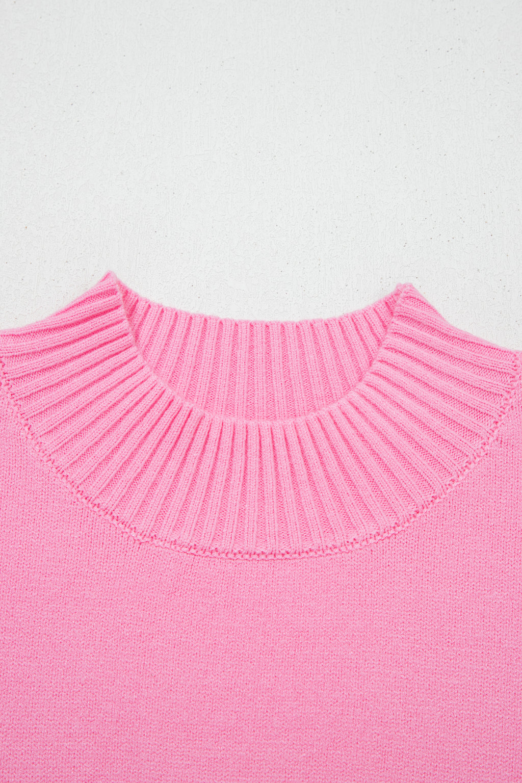 Pink Heart Graphic Cropped Short Sleeve Sweater 🇺🇸