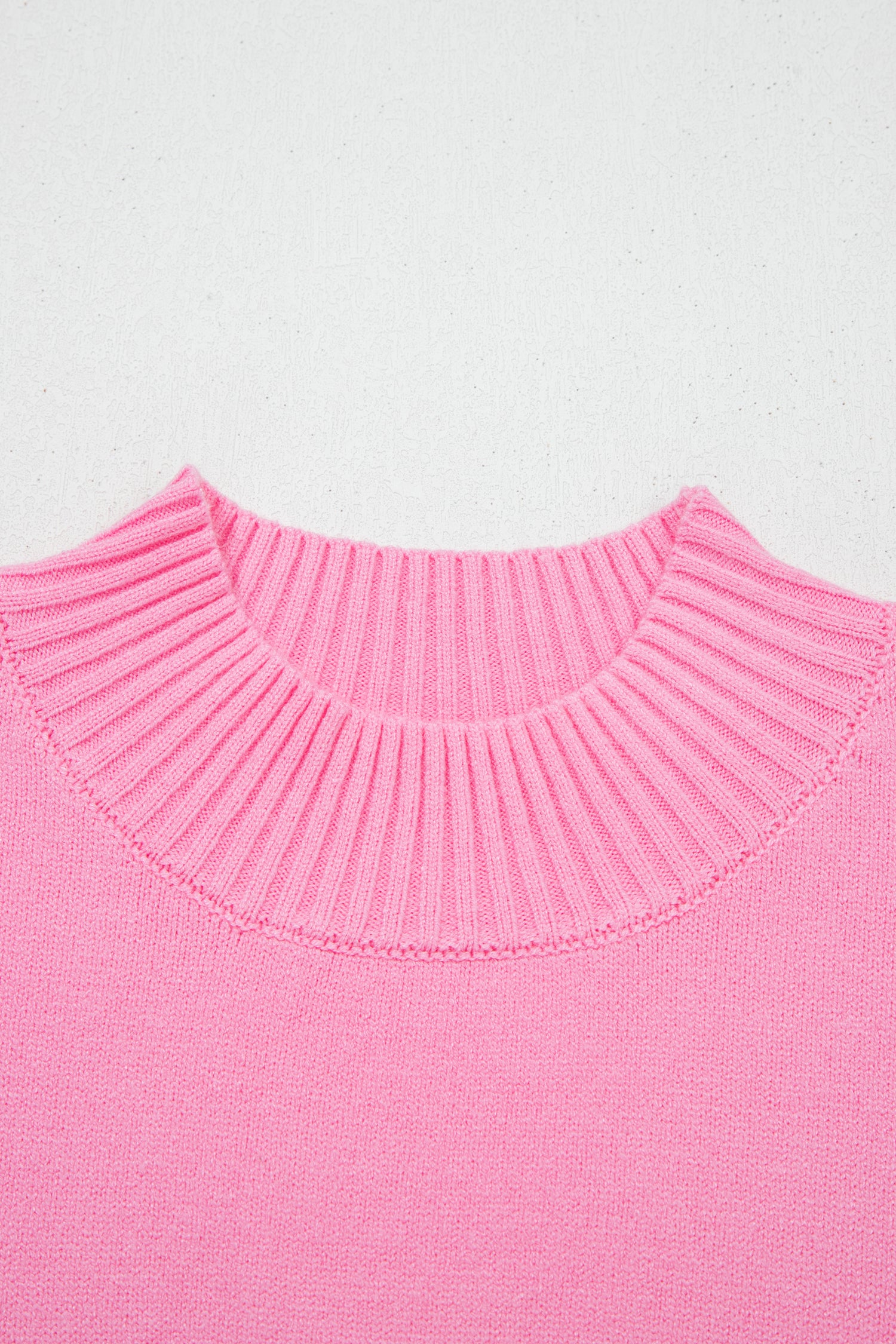 Pink Heart Graphic Cropped Short Sleeve Sweater 🇺🇸