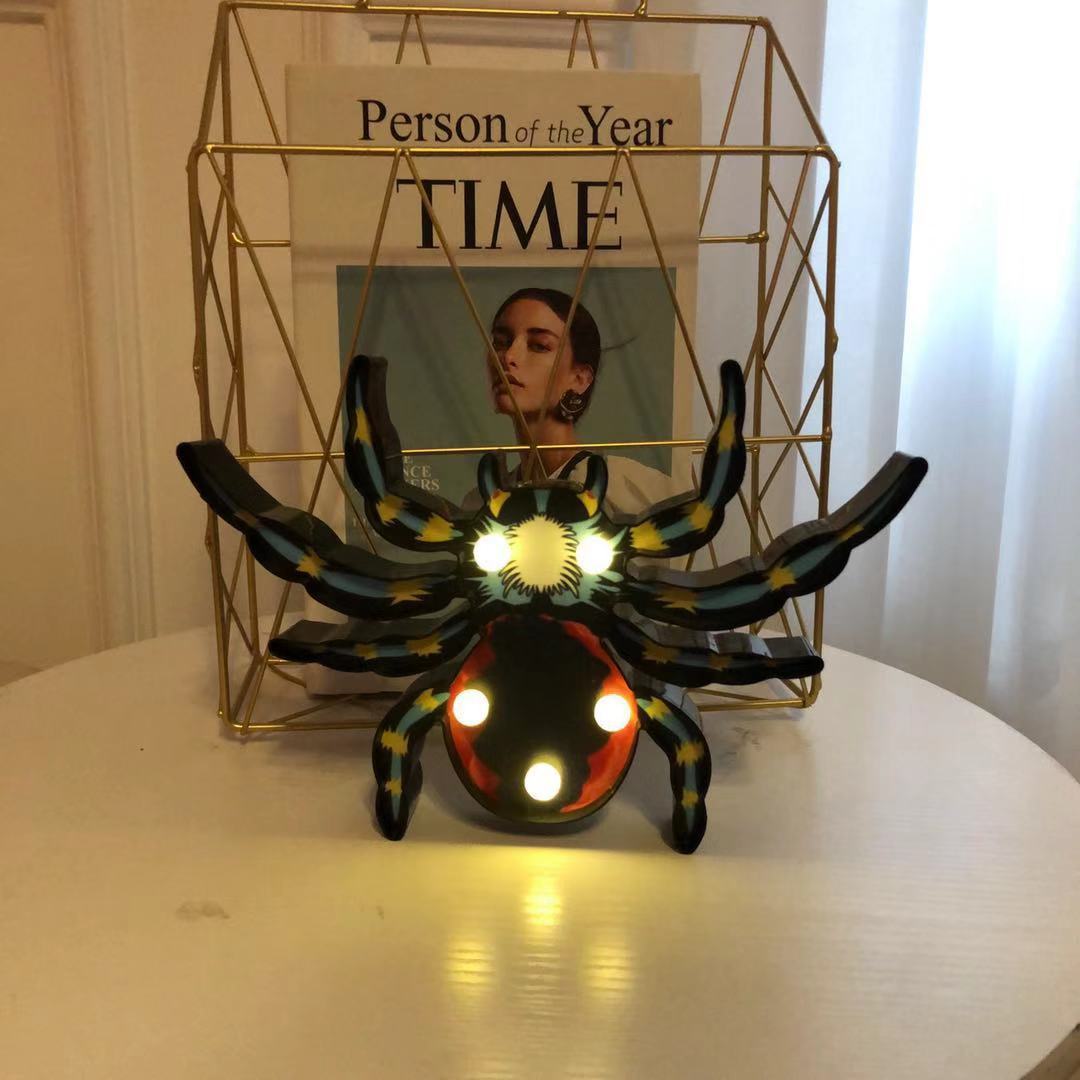 Halloween Lights Decoration LED Light Pumpkin Spider Bat Skull Outdoor Decorative Modeling Room Lights Decor Helloween Party 🇨🇳