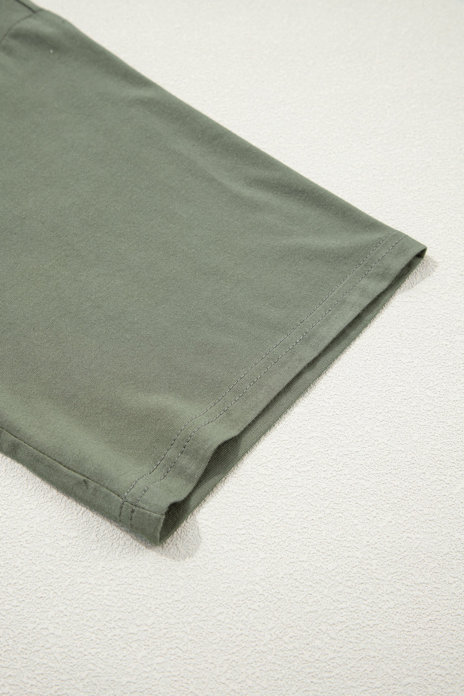 Laurel Green Solid Color Oversize Tee Tie Wrap Mini Skort 2pcs Set 🇺🇸