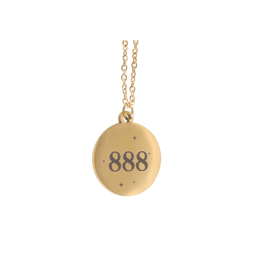 888 Angel Number Abundance Necklace 🇬🇧