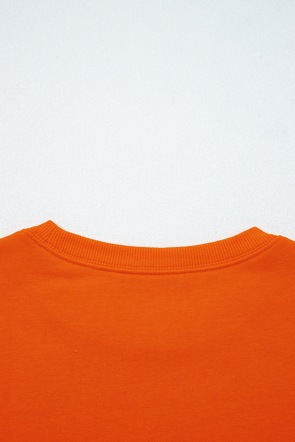 Orange Varsity Striped Sleeve Drop Shoulder Sweatshirt and Short Set 🇺🇲