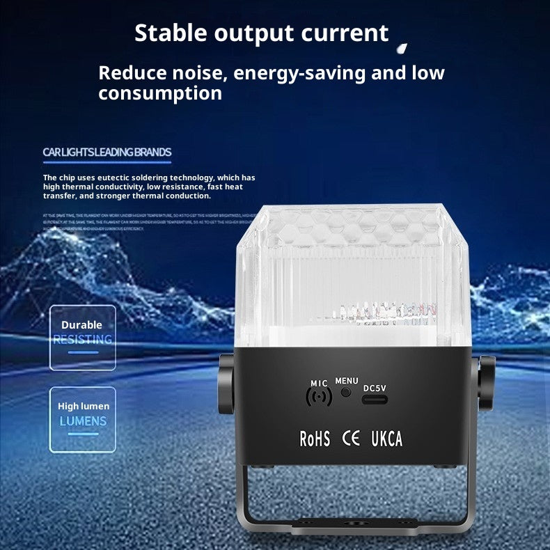 New Colorful LED Stage Lights Small Night Lamp KTV Family 🇨🇳