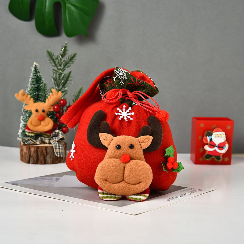 Cute Christmas Gifts Santa Doll Gift Bag Candy Bag Christmas Home Decorations Hanging Pendants Xmas Gifts Decoration 🇨🇳