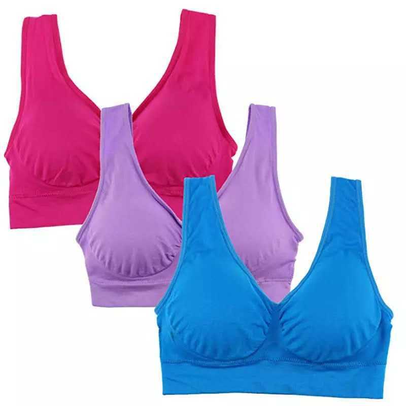 Women Yoga Tank Tops  Sports Bra Workout Fitness Running Crop Top 🇨🇳