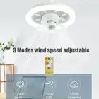 360 Rotating 48W Ceiling Fan E27 With Led Light And Remote Control 360 Rotation Cooling Electric fan Lamp Chandelier For Room Home Decor 🇨🇳