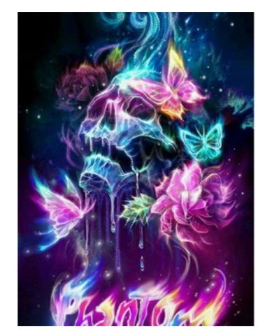 Diamond Painting Horror Skull Art Mosaic Home Wall Decoration 🇨🇳