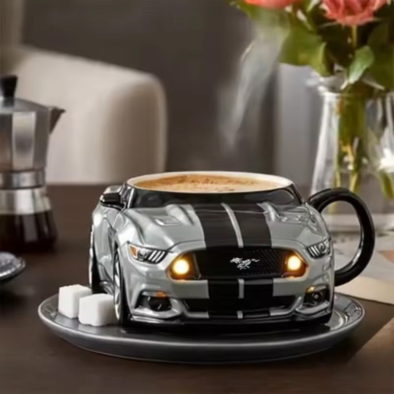 Car-Shaped Stainless Steel Coffee Mug – Handmade, Durable, Novelty Office Cup, Ideal Gift for Car Fans 🇨🇳