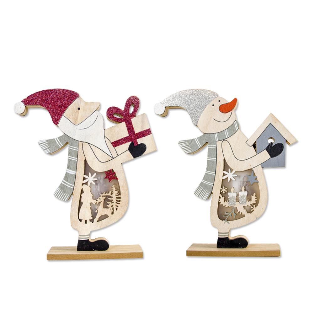 Christmas Wooden Table Light Christmas Tree Growing Ornament Bedside Lamp AAA Battery-powered Decoration 🇨🇳