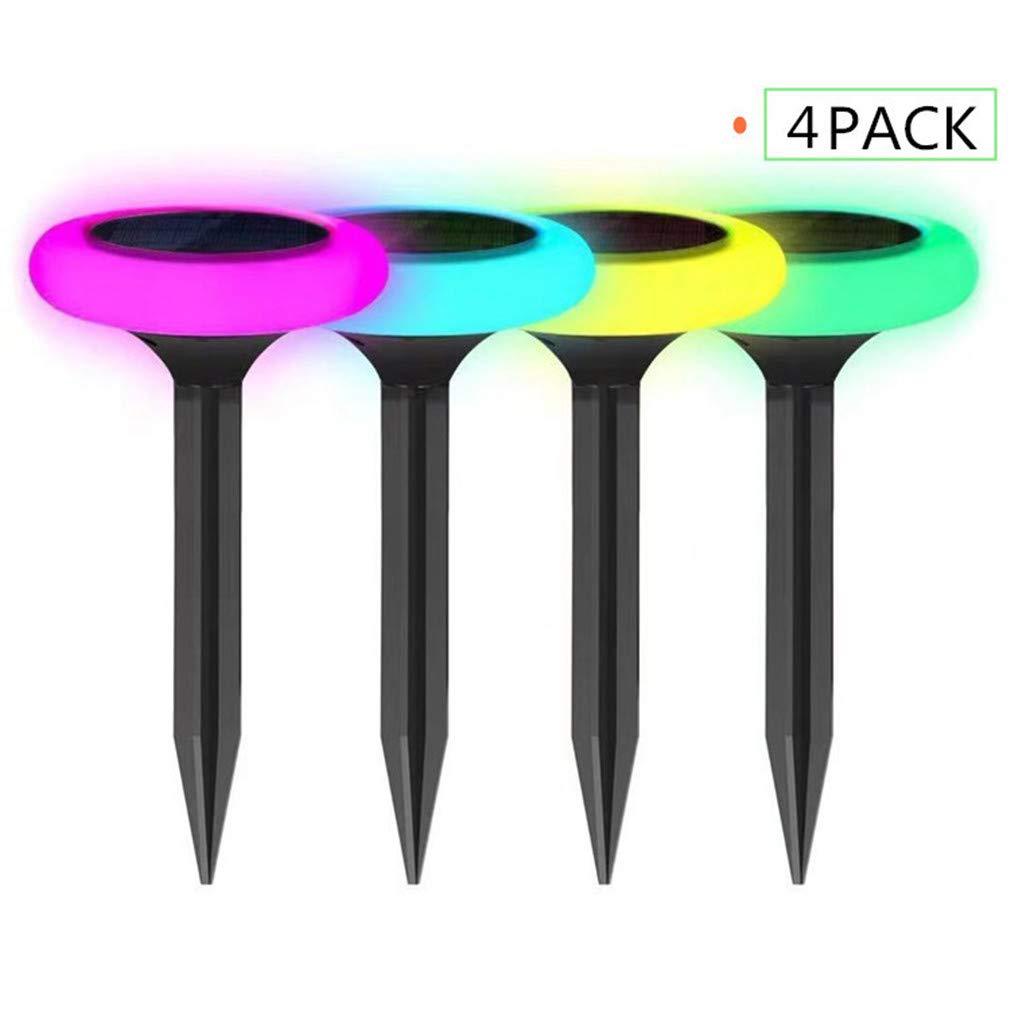 RGB round colorful solar lawn lights 🇨🇳