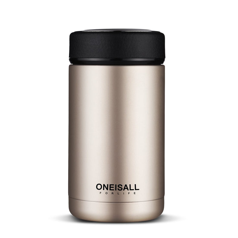 ONE IS ALL Men Gift Bottles 400ml Insulated Cup 304 Stainless Steel Mug Water Bottle Vacuum Flask Coffee Wine Mug 🇨🇳