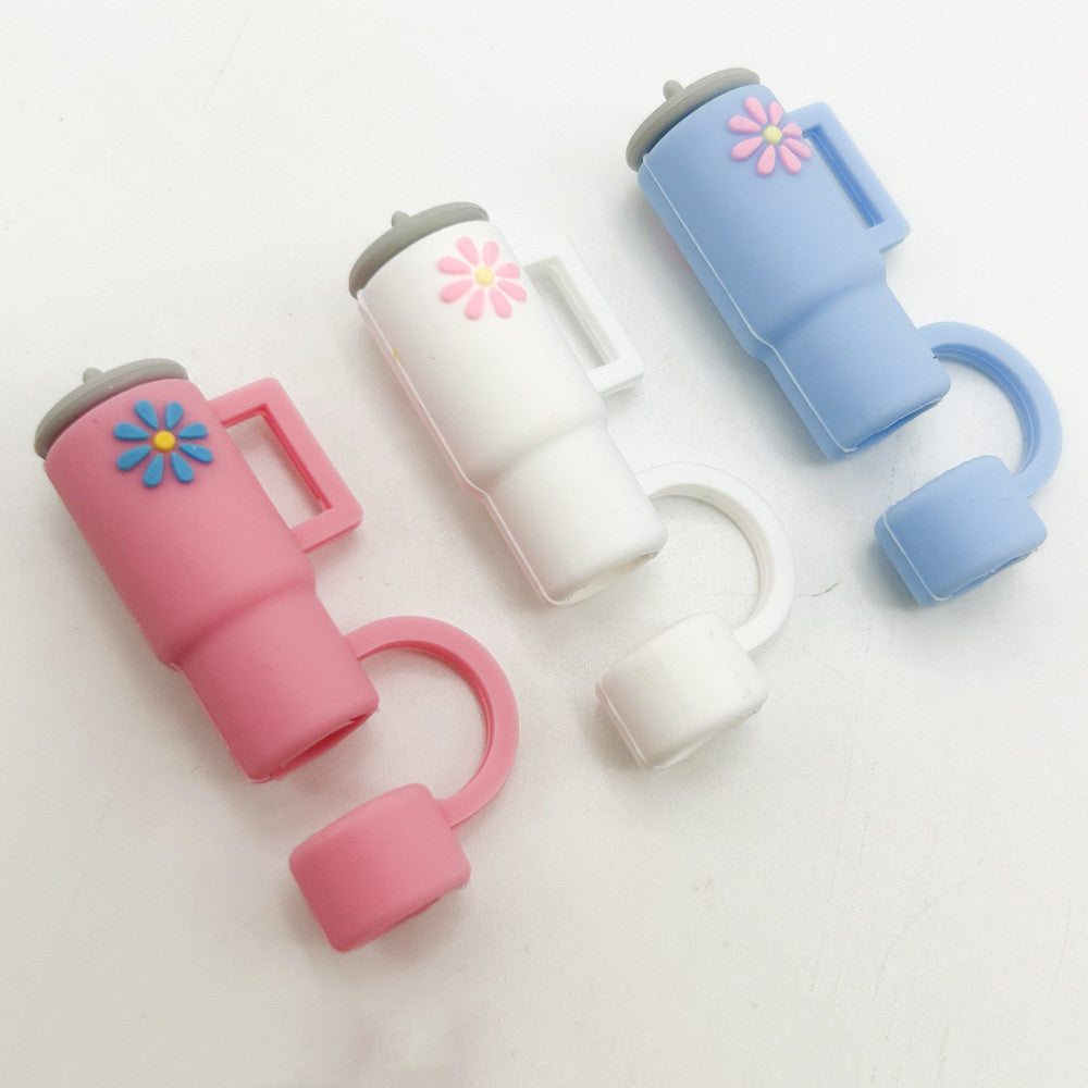Outdoor Cup Lid Straw Cap Silicone Anti-plug Accessories 🇨🇳