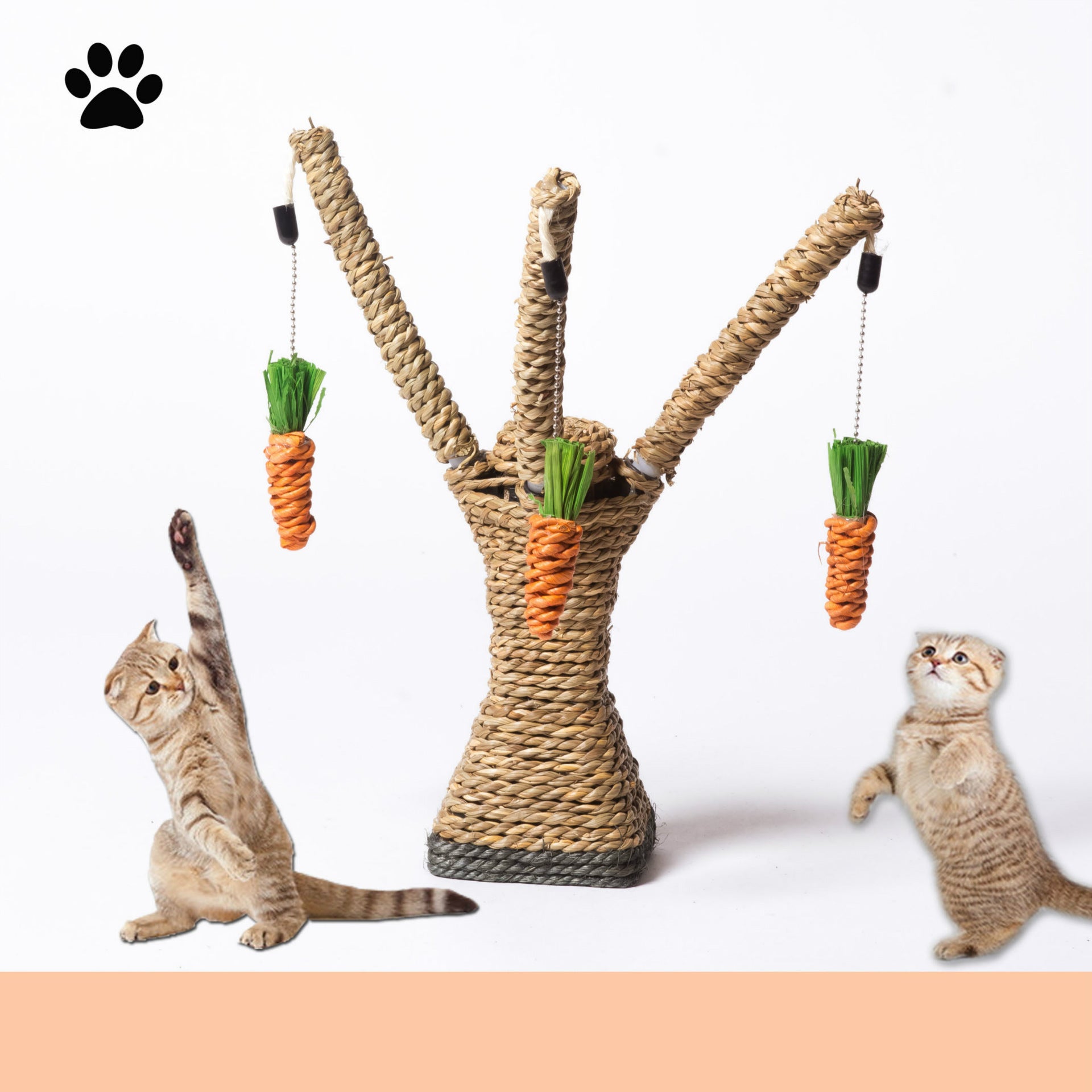 Theclimbing frame sisal rope scratchingtoytoys, sisal grinding claws scratching post platform pet supplies 🇨🇳