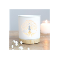 White Tree of Life Cut Out Oil Burner 🇬🇧