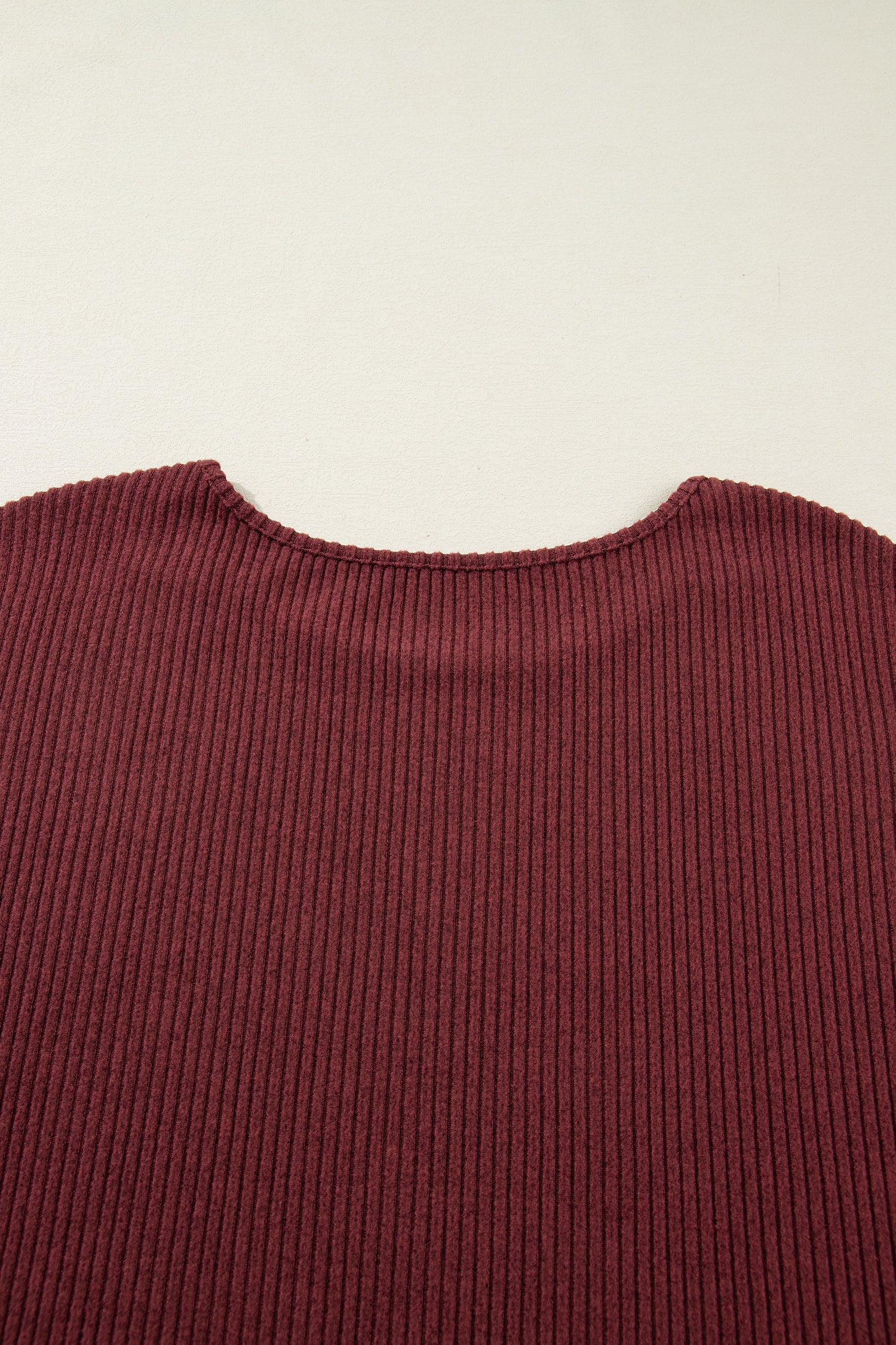 Wild Ginger Plus Size Ribbed Button Decor Long Sleeve Loose Top 🇺🇸