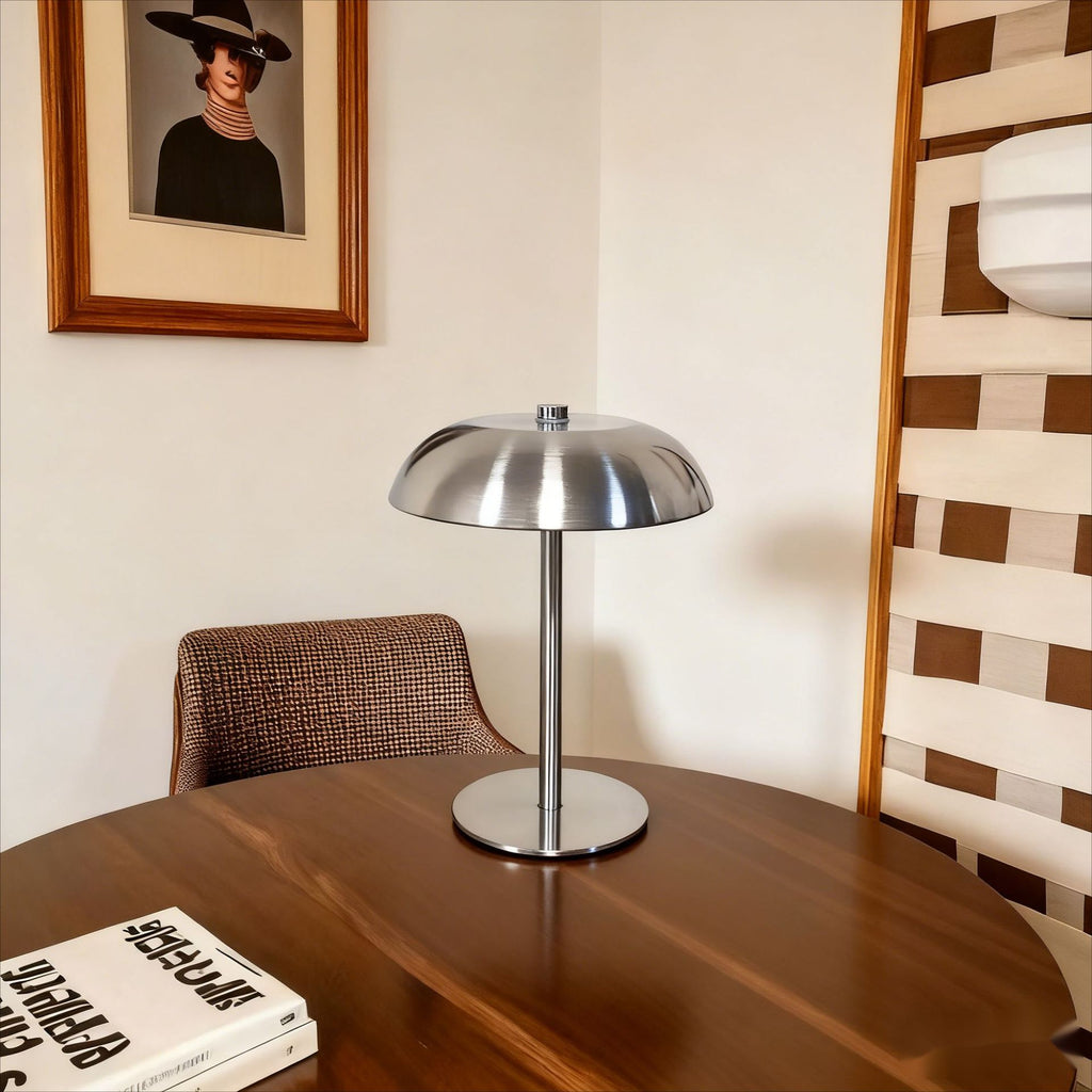 Iron Mushroom Charging Table Lamp For Bedroom And Dining Room Decor 🇨🇳