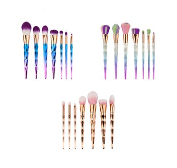 7 makeup brushes, makeup tools, diamond makeup brush foundation brush 🇨🇳