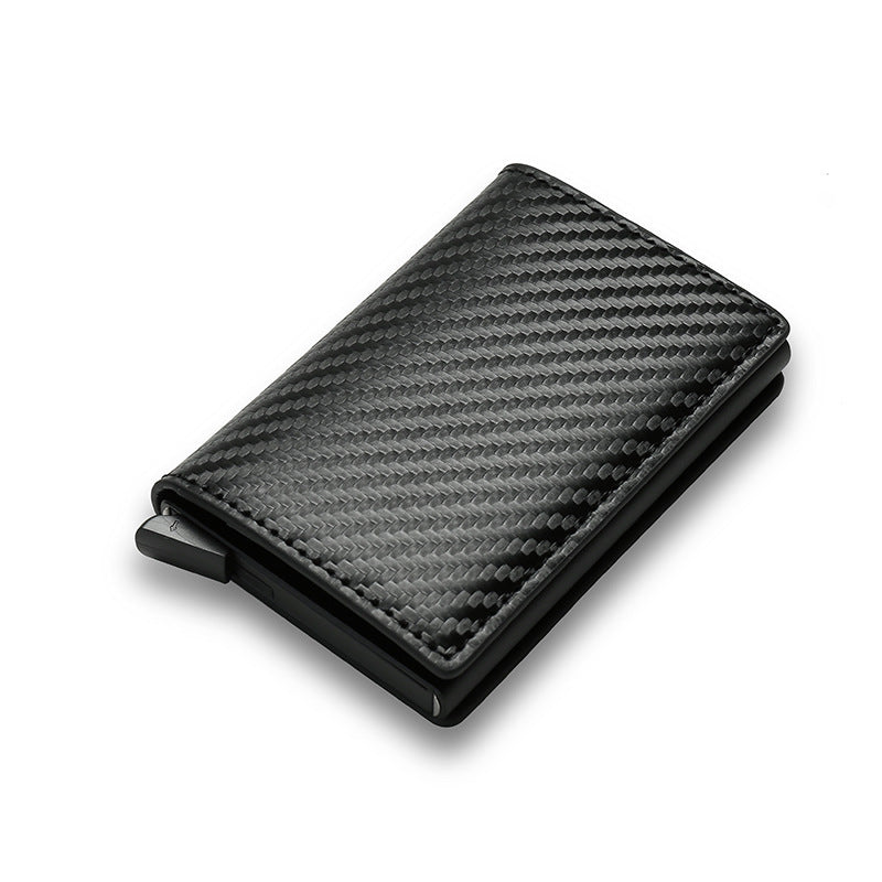 RFID Carbon Fiber Men's Wallet Aluminum Alloy 🇨🇳