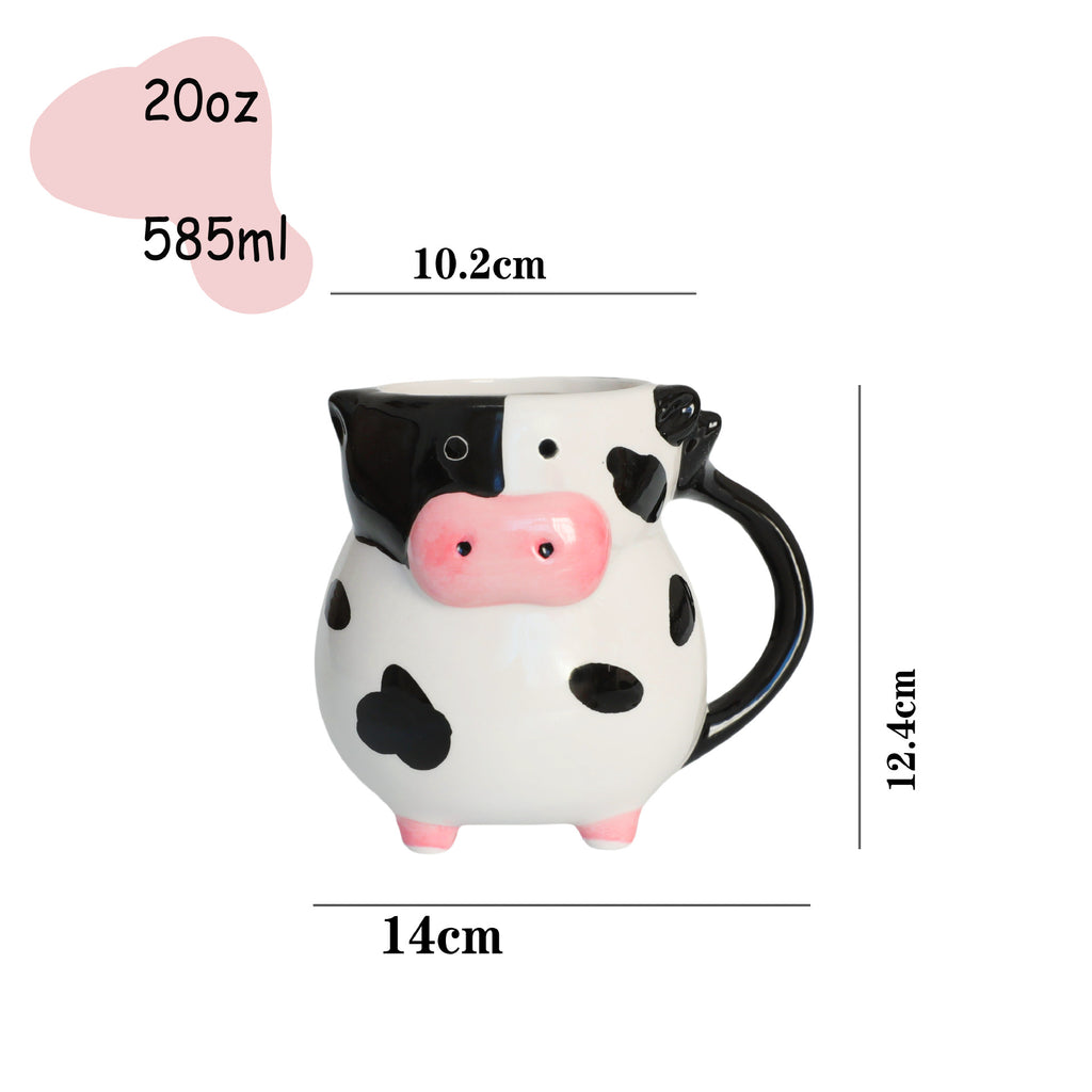 Cow Ceramic Cup Novelty Cow Shape 3d 🇨🇳