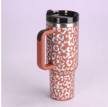 40 Oz Tumbler With Handle Straw Insulated, Stainless Steel,Spill Proof, Vacuum insulated With Lid Tapered 🇨🇳