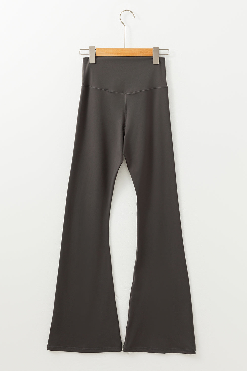 Dark Grey V Shape High Waist Flared Leggings 🇺🇸
