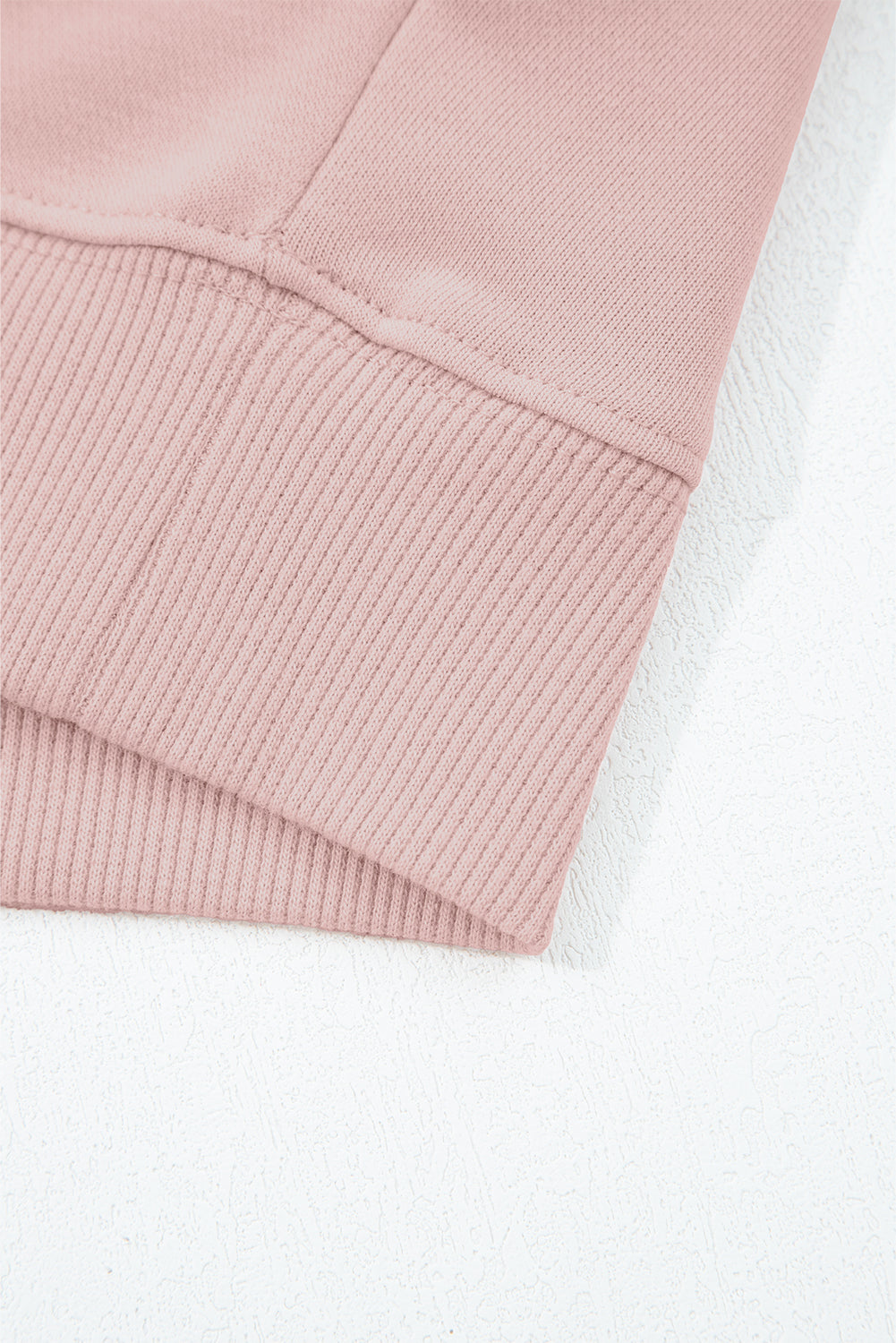 Light Pink Drop Shoulder Puff Sleeve Crop Pullover Drawstring Wide Leg Pants Set 🇺🇸