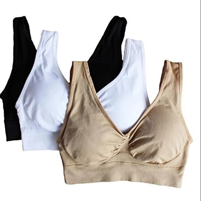 Women Yoga Tank Tops  Sports Bra Workout Fitness Running Crop Top 🇨🇳